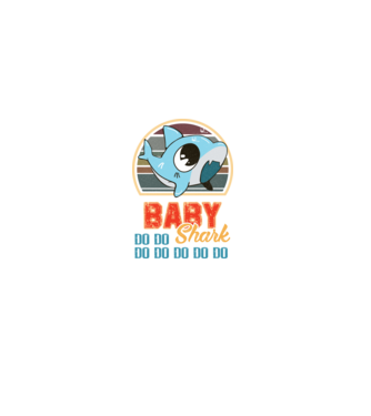 BabyBOY shark model negru pe tricou