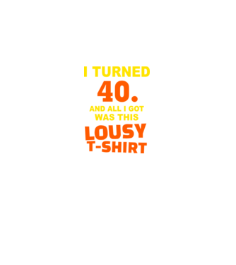 Lousy T-shirt 40 model negru pe tricou