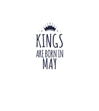 Kings are born in - May model galben neon pe tricou
