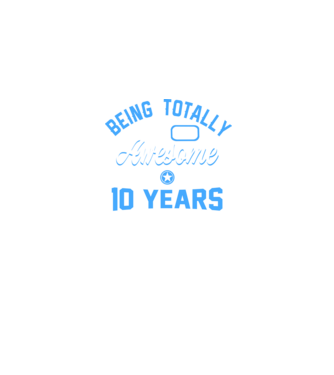 Being totally awesome 10 model albastru jeanși pe tricou