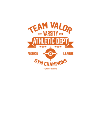 Valor champions model verde neon pe tricou