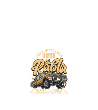 Rablă 1995 model negru pe tricou