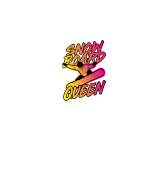 snowboard queen model negru pe tricou
