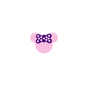 Minnie model alb pe tricou