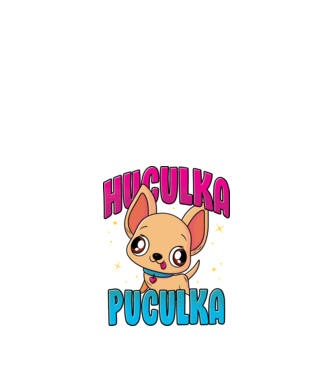 Huculka Puculka chivava model negru pe tricou