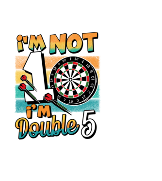 Darts Birthday 10 years old model negru pe tricou