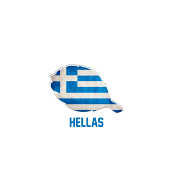 Steag grecesc model alb pe tricou