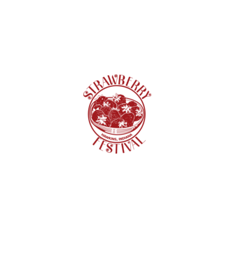 strawberry festival stranger things model roșu pe tricou