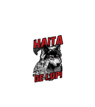 Petrecere de burlac - haită de lupi model negru pe tricou