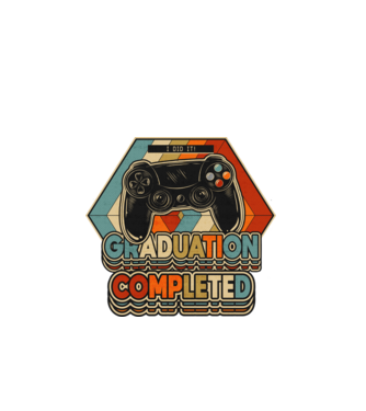 Graduation Completed model alb pe tricou