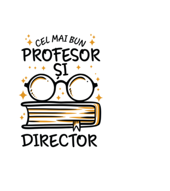Cel mai profesor director model negru pe tricou