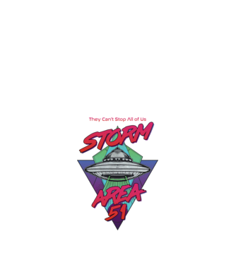 storm area 51 ufo model alb pe tricou