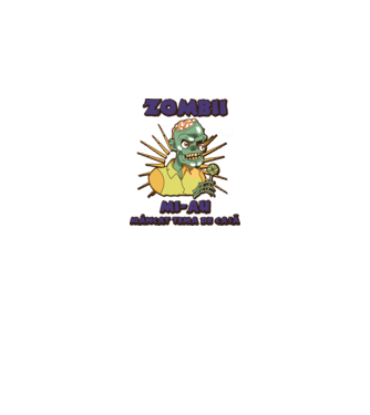Zombii mi-au mâncat tema de casă model negru pe tricou