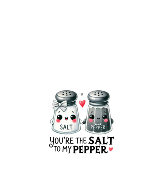Salt to my Pepper model alb pe tricou