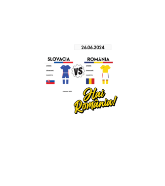 SLO-ROU euro 2024 calendar model negru pe tricou