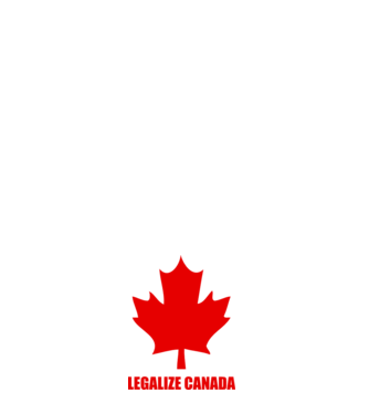 Legalize Canada model alb pe tricou