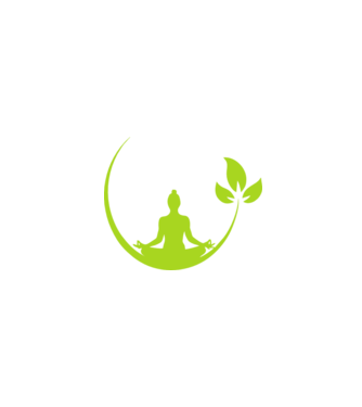 meditation leaf model negru pe tricou