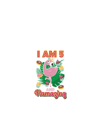 FLAMAZING Birthday 5 Years old model alb pe tricou