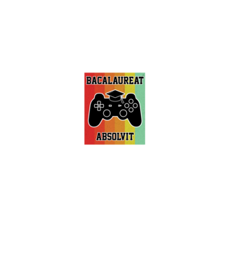 bacalaureat absolvit model negru pe tricou