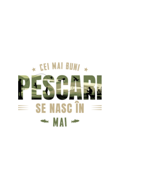 Cei mai buni pescari se nasc în mai model albastru deschis pe tricou