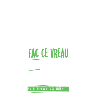 Fac ce vreau și când vreau! model negru pe tricou