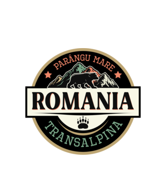 România transalpina model alb pe tricou