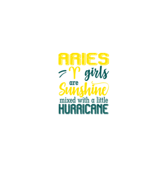 Sunshine with Hurricane ARIES model negru pe tricou