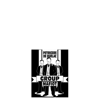 Group Mafiot model negru pe tricou