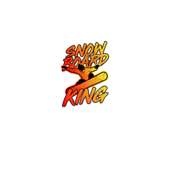 snowboard king model negru pe tricou