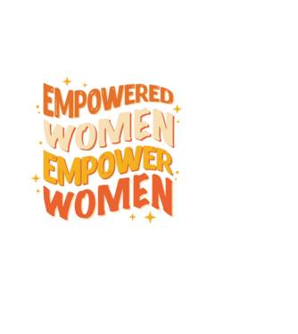 Empowered women empower women model negru pe tricou