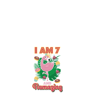 FLAMAZING Birthday 7 Years old model alb pe tricou