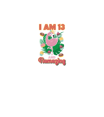 FLAMAZING Birthday 13 Years old model alb pe tricou