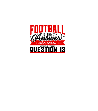 Sport is the answer FOTBALIST model alb pe tricou