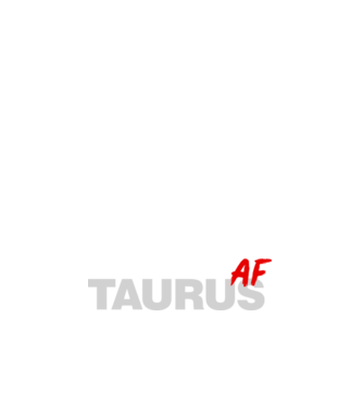 TAURUS as fuck model alb pe tricou