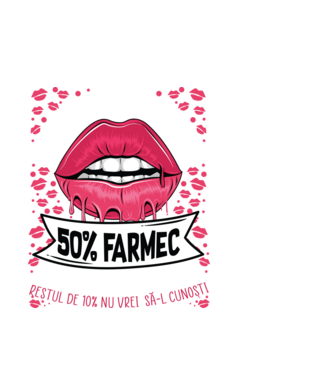 Sunt născută în octombrie - 50% farmec - 40% nebunii și umor - Restul de 10% nu vrei să-l cunoști model alb pe tricou