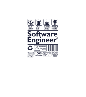 Software Engineer model roz neon pe tricou