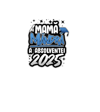 Mamă Mândră a absolventei model alb pe tricou