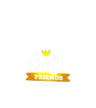 Best friends forever model albastru închis pe tricou