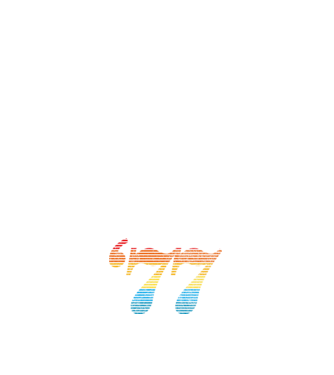 Retro Birthday 1977 model negru pe tricou