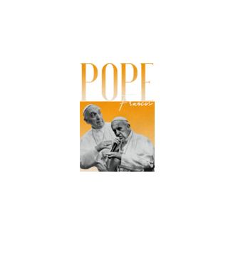 Pope Frances 90s poster model negru pe tricou