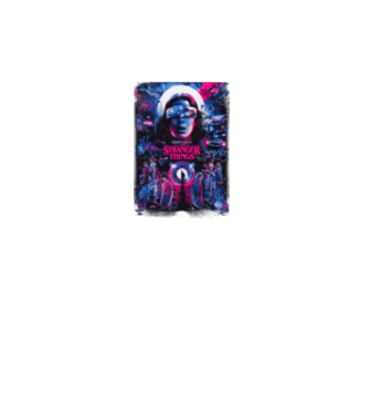 stranger things poster neon model turcoaz pe tricou