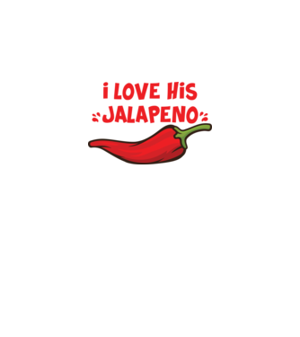 Couple JALAPENO model alb pe tricou
