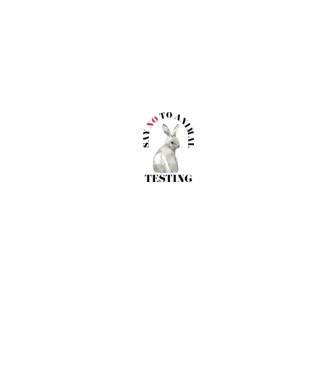 Say NO to animal testing model alb pe tricou