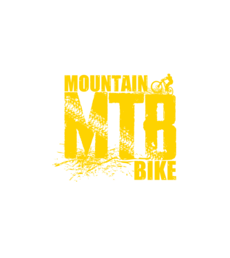 MTB model alb pe tricou