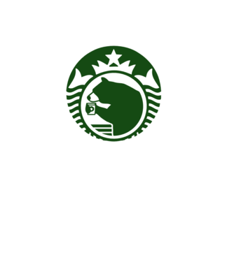 Bear Bucks model alb pe tricou