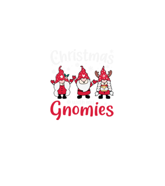 Christmas with my gnomies model  pe tricou