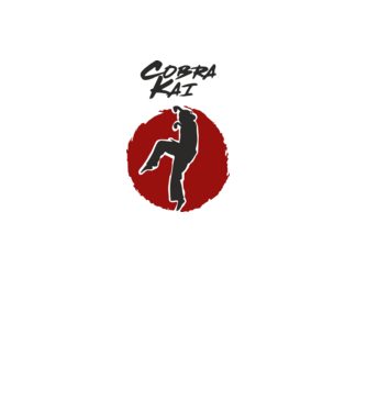 cobra kai larusso model alb pe tricou