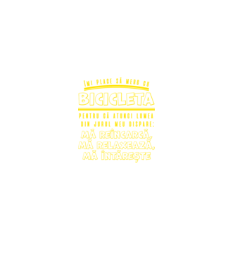 îmi place să merg cu bicicleta pentru că atunci lumea din jurul meu dispare: mă reîncarcă, mă relaxează, mă întărește model negru pe tricou