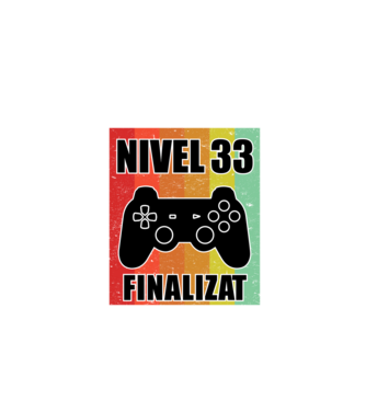 Nivel 33 finalizat model negru pe tricou