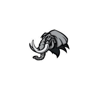 Elephant model gri pe tricou